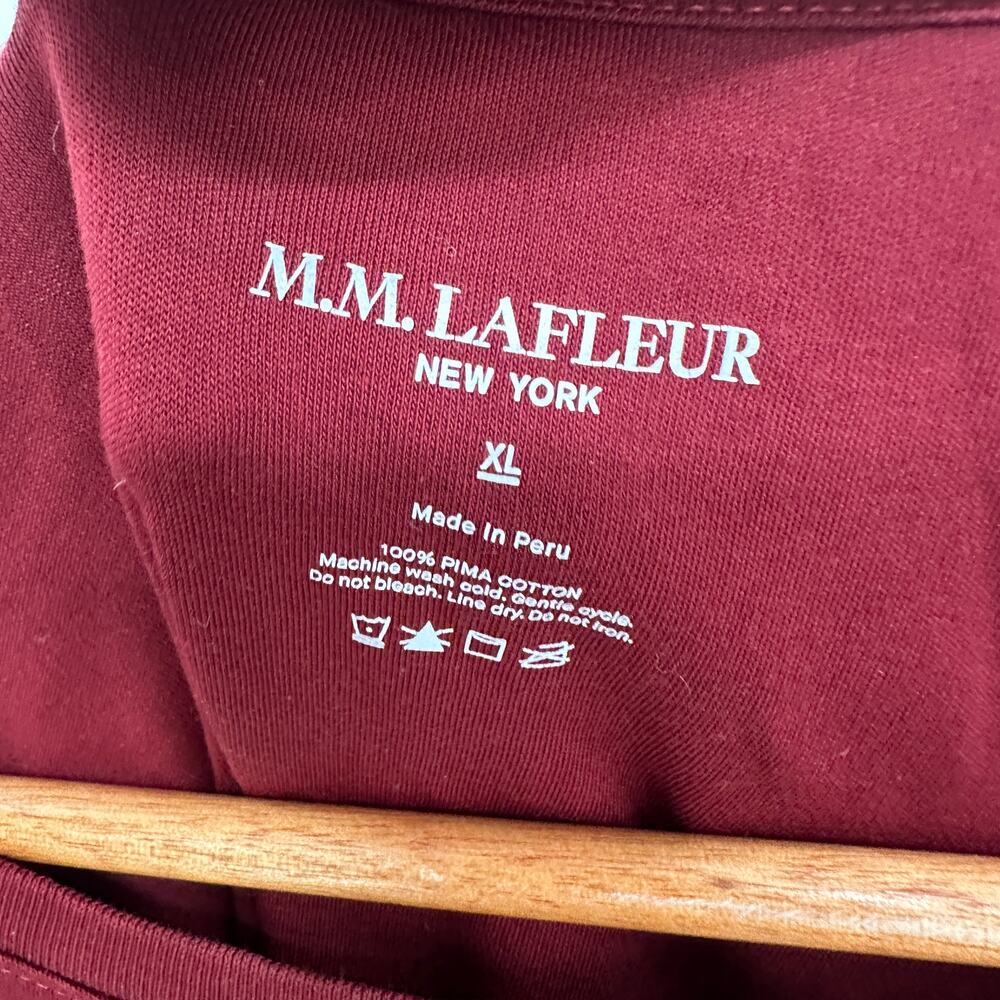 M.M. LaFluer Pima Cotton Basic 3/4 Tee // XL - Picture 3 of 4